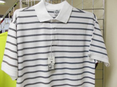 White Black stripe polo shirt White Black stripe short sleeve polo shirt Polo