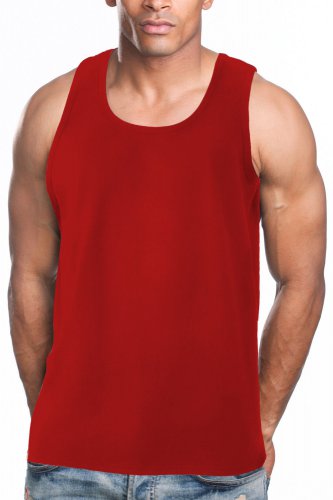 RED TANK TOP T-SHIRT HEAVY WEIGHT TANK TOP T-SHIRT TANK TOP TEE'S  6PC