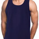 NAVY BLUE TANK TOP T-SHIRT HEAVY WEIGHT TANK TOP T-SHIRT TANK TOP TEE'S  6PC