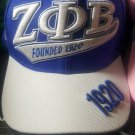 ZETA PHI BETA SORORITY BASEBALL HAT Z PHI B BLUE WHITE BASEBALL HAT SORORITY #10