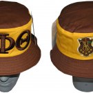 IOTA PHI THETA FRATERNITY BUCKET HAT BROWN GOLD FISHERMAN'S CAP HAT HUNTING HAT