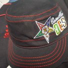 ORDER OF THE EASTERN STAR DAD HAT CAP OES MASONIC CADET CAPTAINS CAP BLACK HAT