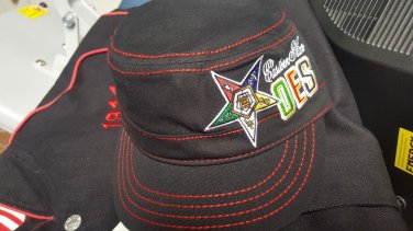 ORDER OF THE EASTERN STAR DAD HAT CAP OES MASONIC CADET CAPTAINS CAP BLACK HAT