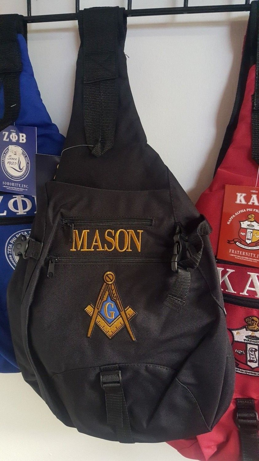 Freemason Masonic Sling Backpack Bag Mason Fraternity Sling Bag ...