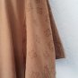 BROWN SHORT SLEEVE EXTENDED T-SHIRT DESIGNER LONG LENGTH CASUAL T-SHIRT LARGE