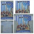 Manhattan image short sleeve T-SHIRT Sublimation  Blue Manhattan T shirt L NWT