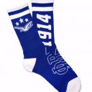 PHI BETA SIGMA FRATERNITY BLUE TUBE SOCK MENS FRATERNITY TUBE SOCK SZ 8-12 #2