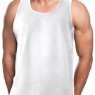 WHITE TANK TOP T-SHIRT HEAVY WEIGHT TANK TOP T-SHIRT TANK TOP TEE'S  6PC