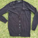 Black Long Sleeve Cardigan Sweater Forever 21 Used Black soft cotton cardigan M