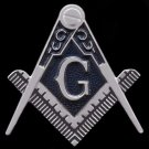 Mason Masonic Symbol Auto Emblem Freemason Silver Car Emblem Sticker