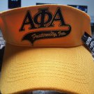 ALPHA PHI ALPHA FRATERNITY SUN VISOR HAT GOLD ICE COLD SUN VISOR 1906