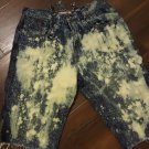 RIPPED BLUE DENIM JEAN SHORTS BLUE ROCAWARE RIPPED DENIM JEAN SHORTS 34W #1