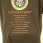 President Barack Obama black short sleeve t-shirt Move Forward Obama Tee XL