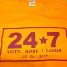 Los Angeles Lakers 2007 All-star T shirt Vintage Kobe Bryant Lamar Odom T shirt
