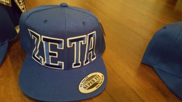 ZETA PHI BETA SORORITY BASEBALL HAT Z PHI B BLUE WHITE BASEBALL HAT SORORITY #2