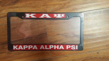 KAPPA ALPHA PSI Fraternity Plastic License Plate Frame Black Divine 9 Frame