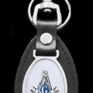 Mason Masonic Leather Key Chain 2B1ASK1 KEY Chain Metal Freemason Key chain