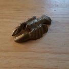 Brass Crawfish Figurine Miniature Craw-fish Figurine Decorative Figure #1