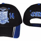 PHI BETA SIGMA FRATERNITY BASEBALL HAT CAP GOMAB BLUE BLACK  BASEBALL HAT CAP #2