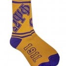OMEGA PSI PHI FRATERNITY GOLD TUBE SOCK MENS FRATERNITY TUBE SOCK SZ 8-12