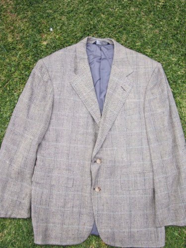 Polo Ralph Lauren Brown tweed print Blazer Jacket Sport Coat Suite Coat L