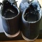 Black Mens Casual Shoe Black White Bottom zip up Shoes Sneakers loafers  9US