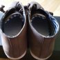 Brown Mens Casual Shoe Brown White Bottom zip up Shoes Sneakers loafers 9US