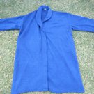 BLUE POLYESTER BATH ROBE UNISEX BLUE POLYESTER ROBE ONE SIZE FITS ALL