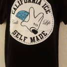 CALIFORNIA LIFE  black short sleeve t-shirt SELF MADE SHORT SLEEVE T-SHIRT L