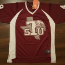 TEXAS SOUTHERN UNIVERSITY SHORT SLEEVE FOOTBALL JERSEY TSU TIGERS HBCU COLLEGE