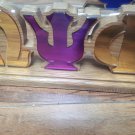 Omega Psi Phi Wood Desktop Letters Divine 9 Office Decor Plaque