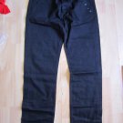 BLACK RELAX FIT PANTS MARLEY BLACK PANTS MENS BLACK STRAIGHT LEG PANTS 32Wx32L