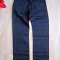 BLACK RELAX FIT PANTS MARLEY BLACK PANTS MENS BLACK STRAIGHT LEG PANTS 32Wx32L