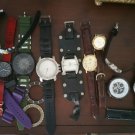 Men's Watches Non-Working For Repair Silver Bling Gold Mens watch Lot of