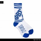 PHI BETA SIGMA FRATERNITY WHITE TUBE SOCK MENS FRATERNITY TUBE SOCK SZ 8-12 #2