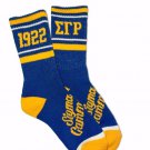 SIGMA GAMMA RHO SORORITY BLUE SOCKS SORORITY SOCK WOMENS TUBE SOCKS SZ 6-11 #2