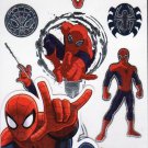 Marvel Avengers Spider Man Temporary Tattoos MARVEL COMICS LARGE TATTOOS 10PC