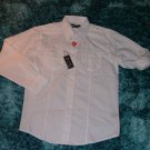 White long sleeve button up shirt White Pin Stripe white long sleeve shirt M