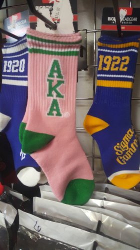 Alpha Kappa Alpha Sorority Socks Divine 9 Ivy League AKA Socks Pink