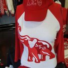 DELTA SIGMA THETA Long sleeve T-shirt 1913 White Delta DIVA Raglan SHIRT OO-OOP