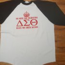 DELTA SIGMA THETA T-SHIRT RAGLAN 1913 OOO-OOP DELTA DIVA BASEBALL T-SHIRT #1