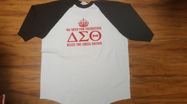 DELTA SIGMA THETA T-SHIRT RAGLAN 1913 OOO-OOP DELTA DIVA BASEBALL T-SHIRT #1
