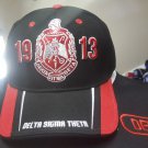 DELTA  SIGMA THETA SORORITY BASEBALL CAP  DELTA DIVA BLACK RED HAT
