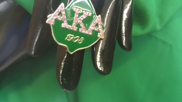 ALPHA KAPPA ALPHA Sorority Ring Jewelry Stretchy Sorority Greek Letter Ring