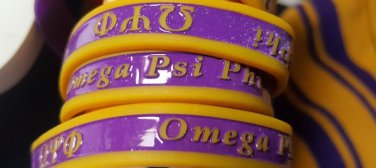 Omega Psi Phi Fraternity Silicone Bracelet Que Dog SOBAT 1911 Omega Psi Phi