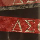 Delta Sigma Theta Sorority Red Bling Bracelet Delta Diva magnetic wrist band