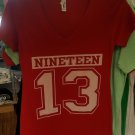 DELTA DIVA DELTA SIGMA THETA V-neck T-shirt Red Delta Diva V Neck T-shirt #1