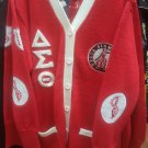 Delta Sigma Theta Sorority Cardigan Sweater  Red Delta Diva WOOL SWEATER 1913 #2