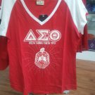 DELTA DIVA DELTA SIGMA THETA V-neck T-shirt RED Delta Diva Bling V Neck T-shirt