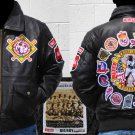 Negro League Baseball Leather Jacket Damaged Zipper Discounted Leather Coat 2X
